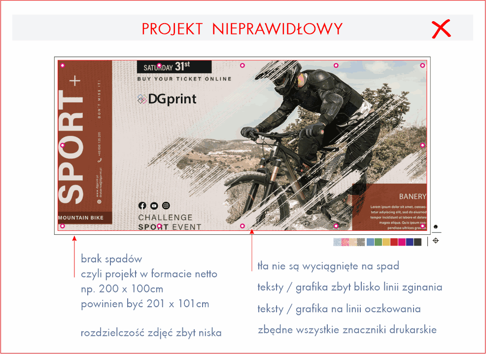 banery - przygotowanie projektu Drukarnia DGprint.pl 2